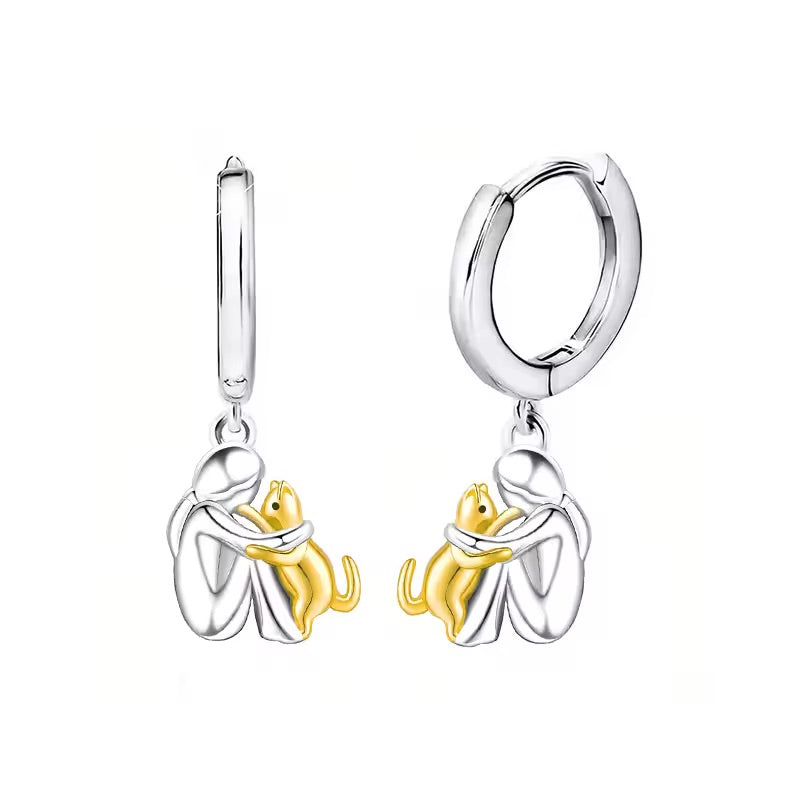 Kat Knuffel Hanger Ketting met Bonus Oorbellen – Beperkte Tijd Aanbieding