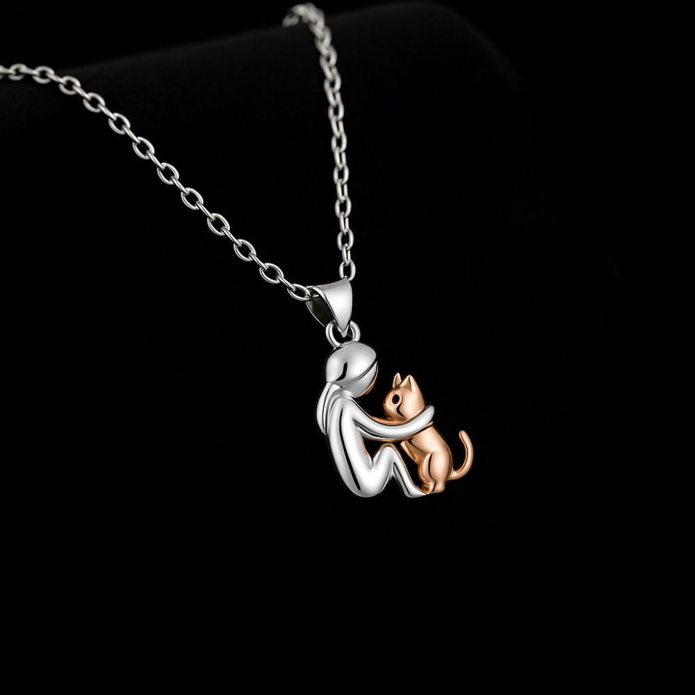 Kat Knuffel Hanger Ketting met Bonus Oorbellen – Beperkte Tijd Aanbieding