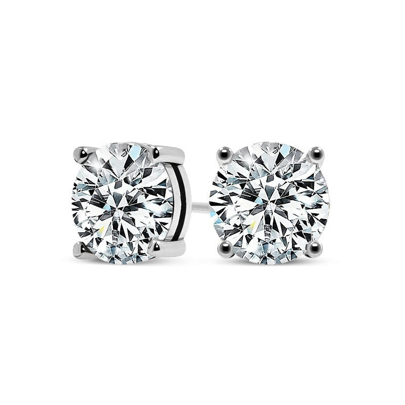 Elegante oorbellen van wit goud met subtiele glans