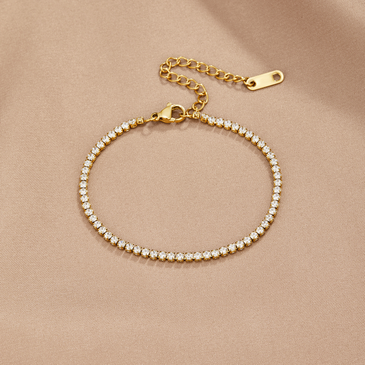 Elegante gouden armband met verfijnde schakels