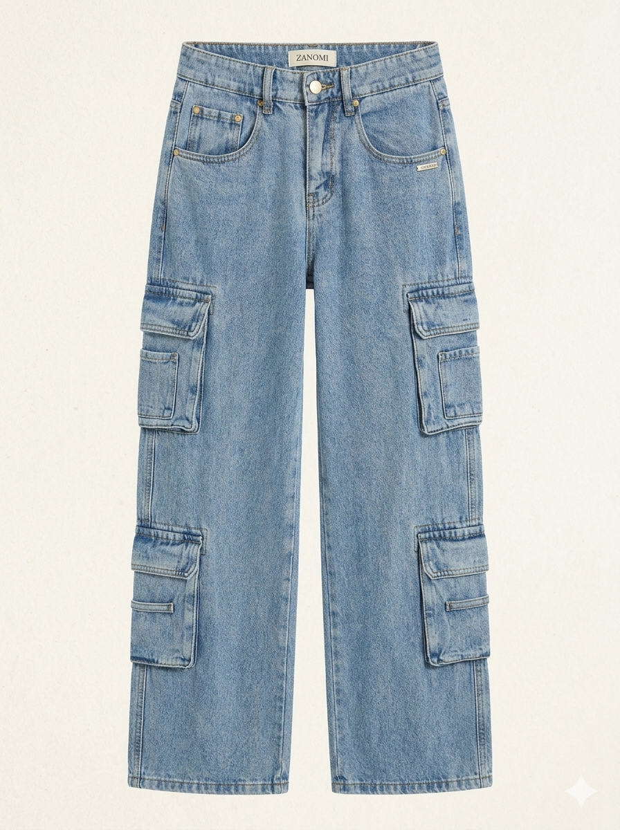 Baggy Cargo Jeans Voor Dames Met Relaxte Pasvorm