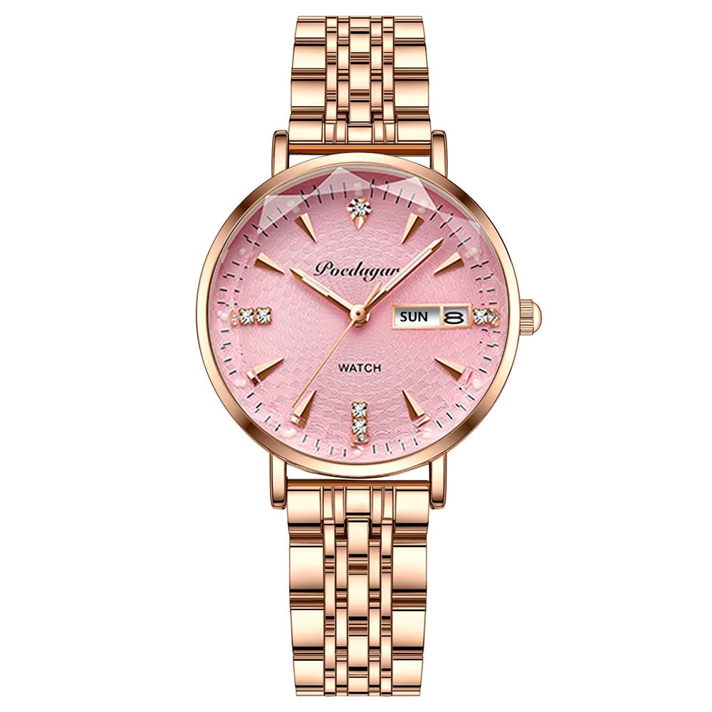 Minimalistische gouden horloge