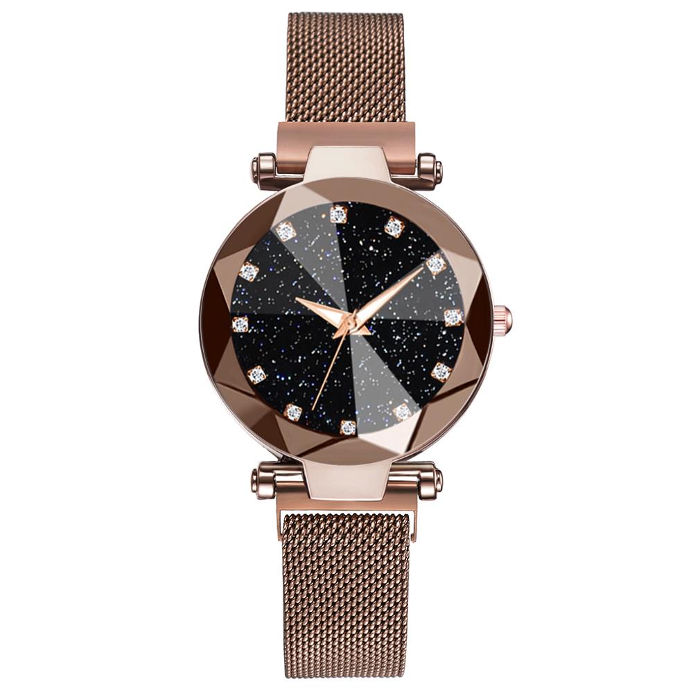 Elegante horloge met sterrenhemel