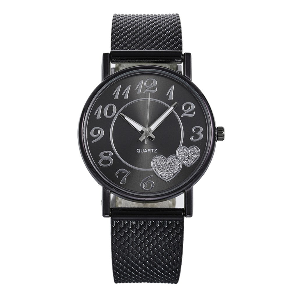Minimalistische roségouden horloge met subtiele parel