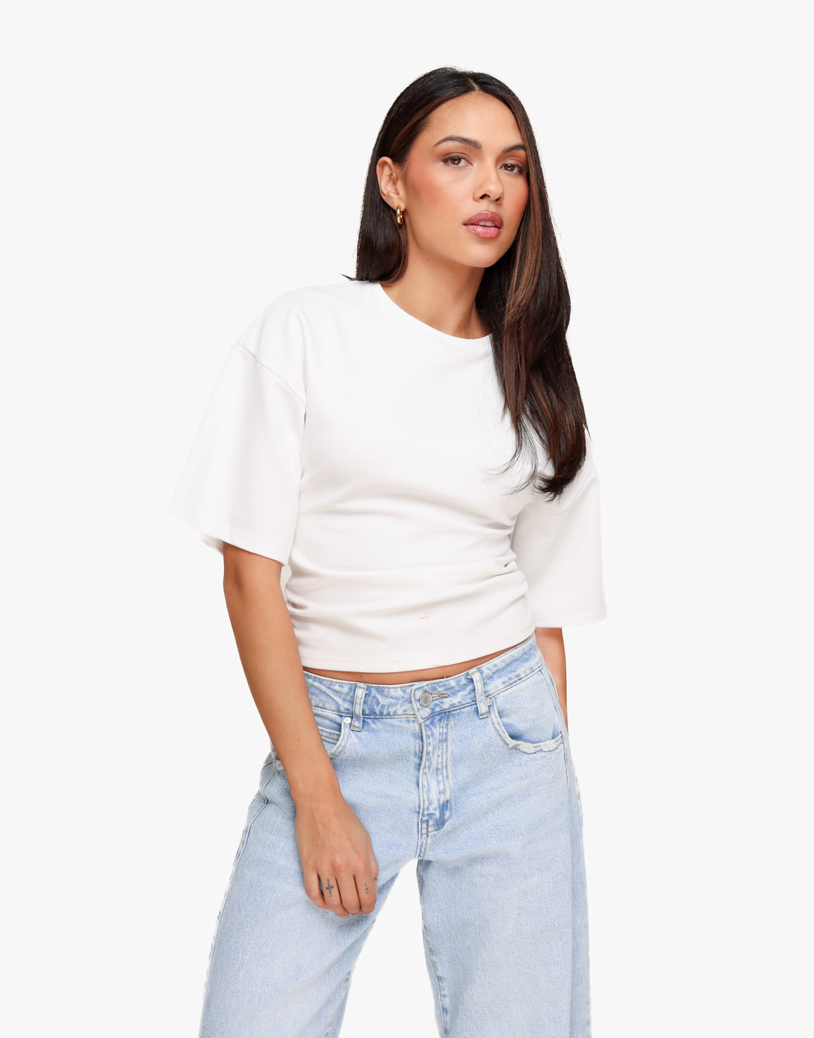 Witte Getailleerde - T-shirt