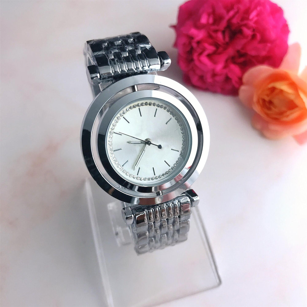 Elegante zilveren horloge