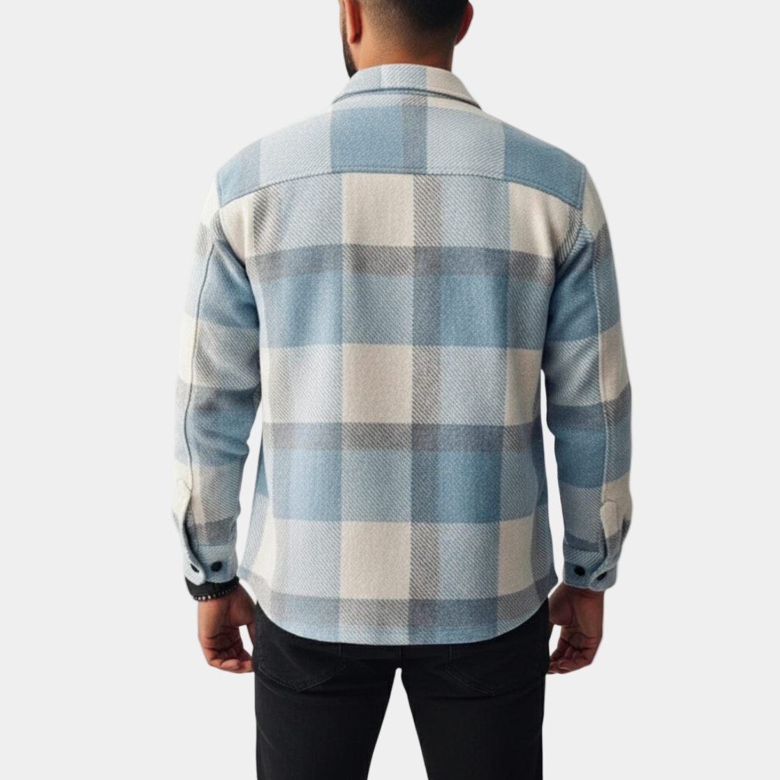 Geruit Overshirt Heren Regular Fit Laagjes Herfst