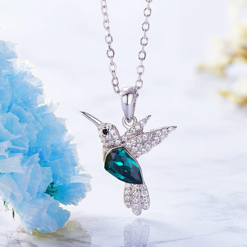 Hummingbird Sparkle Ketting met Zirkonia