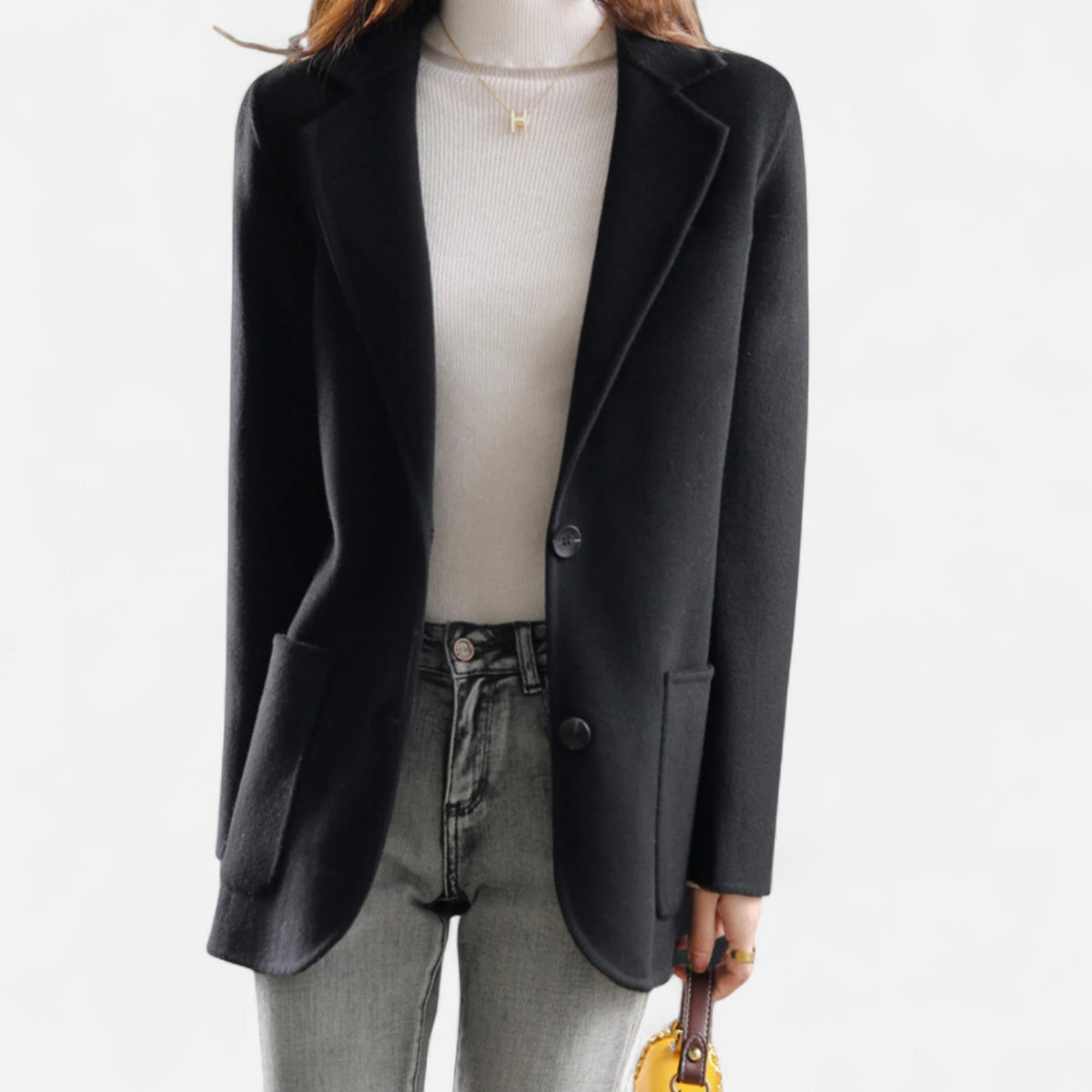 Blazer voor Dames met Getailleerde Pasvorm voor een Stijlvolle Look