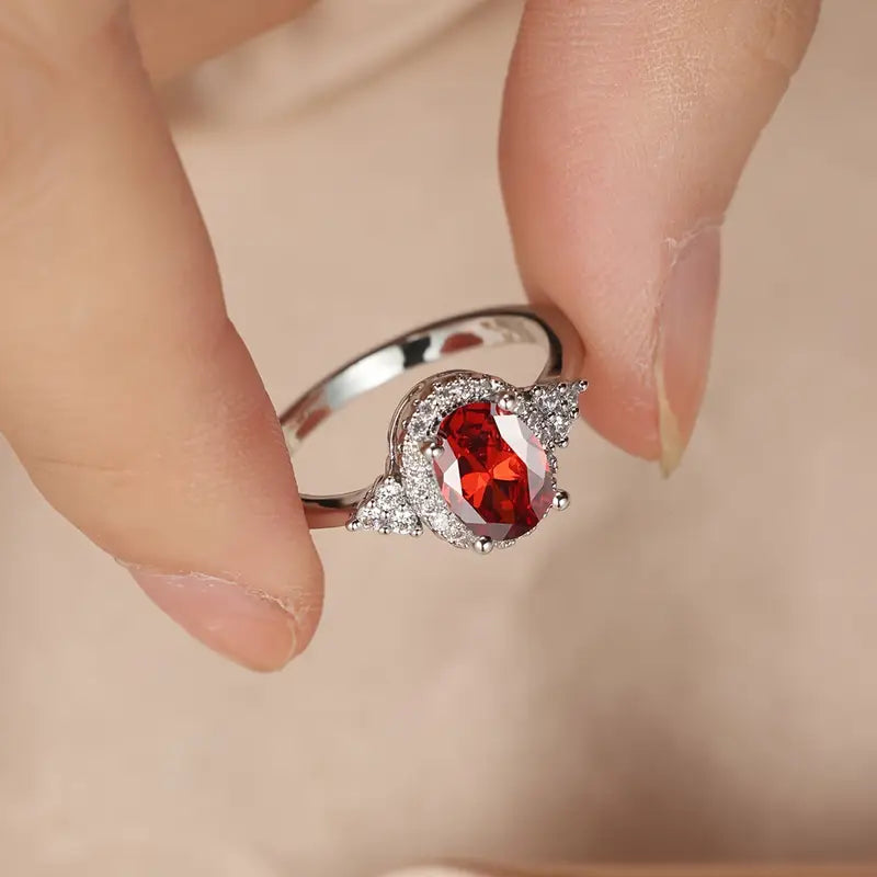 Elegante ring van wit goud met subtiele zirkonia detail