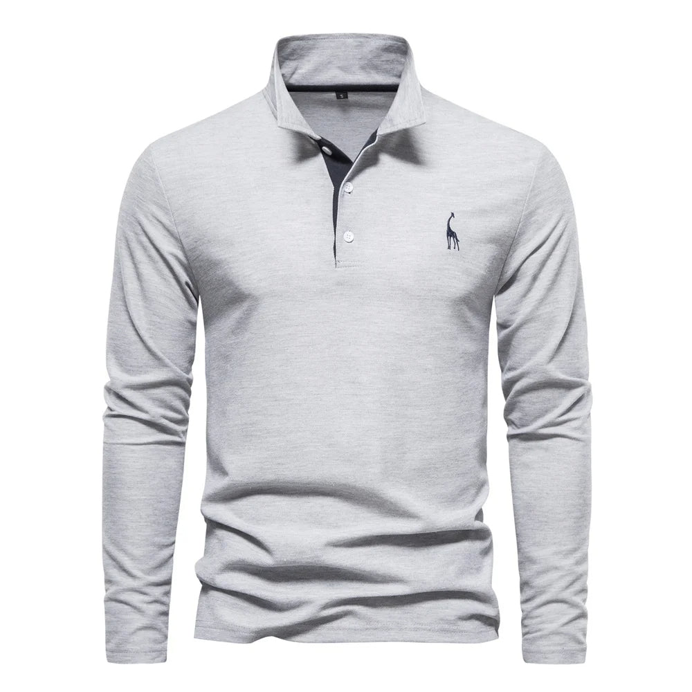 Polo Shirt Heren Knoop Hals Casual