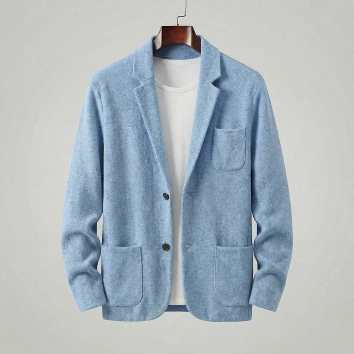 Casual Tailored Fit Jasje Heren Lapel Kraag
