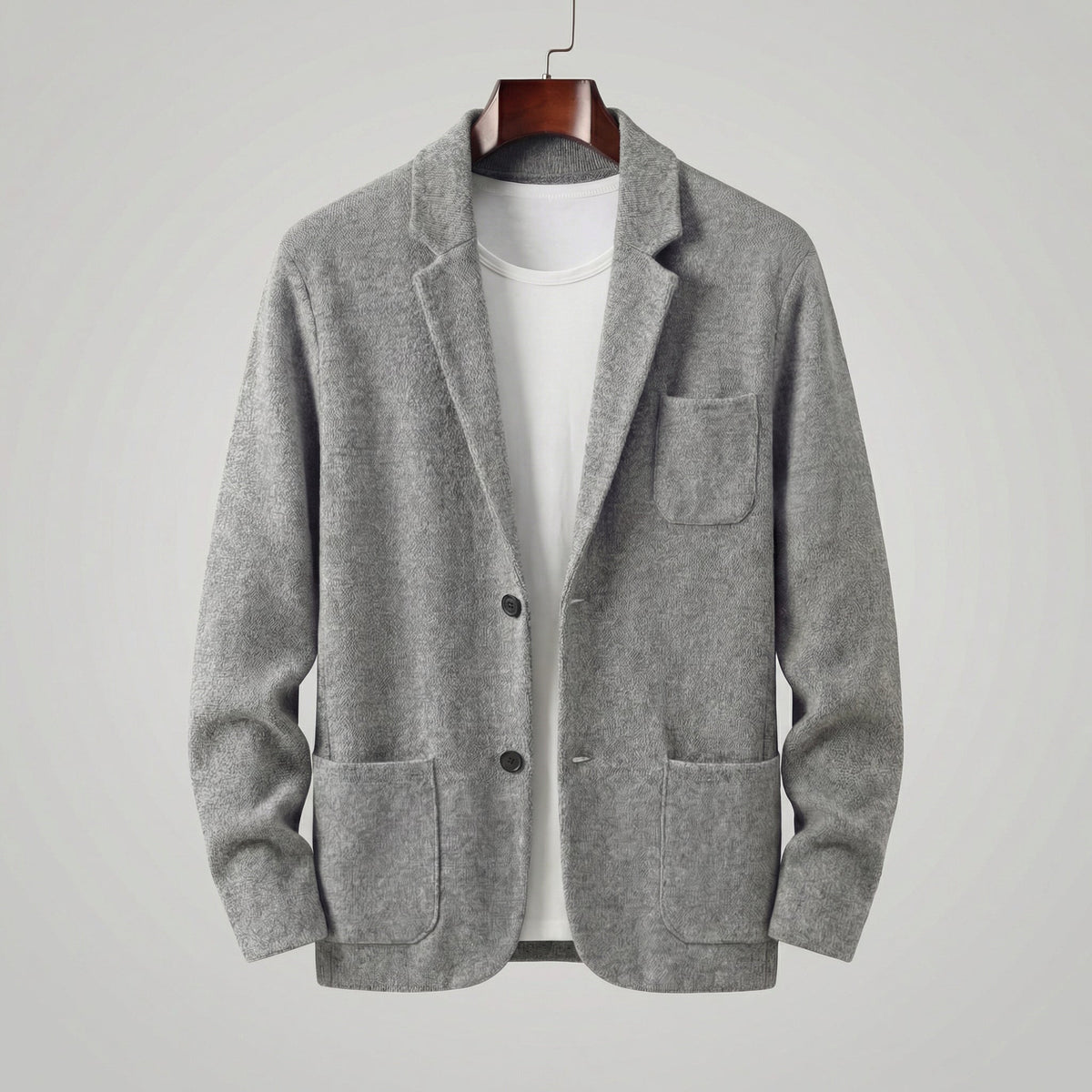 Casual Tailored Fit Jasje Heren Lapel Kraag