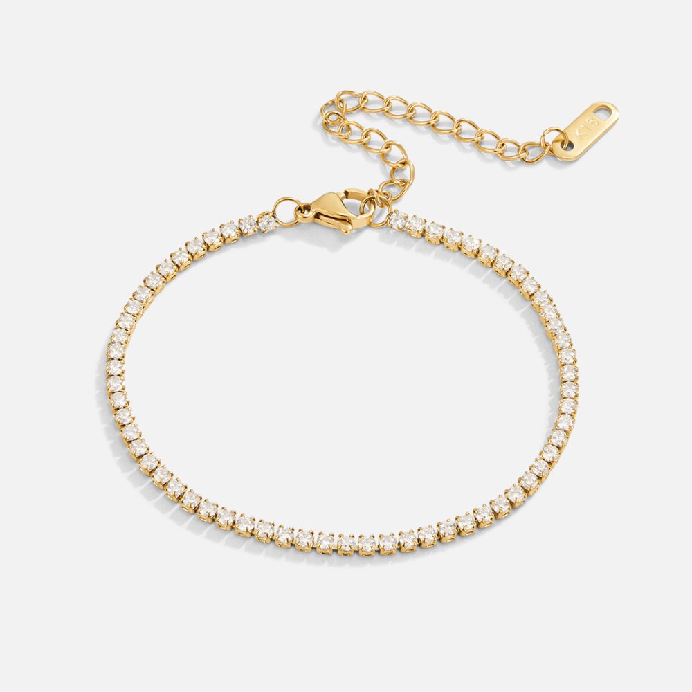 Elegante gouden armband met verfijnde schakels