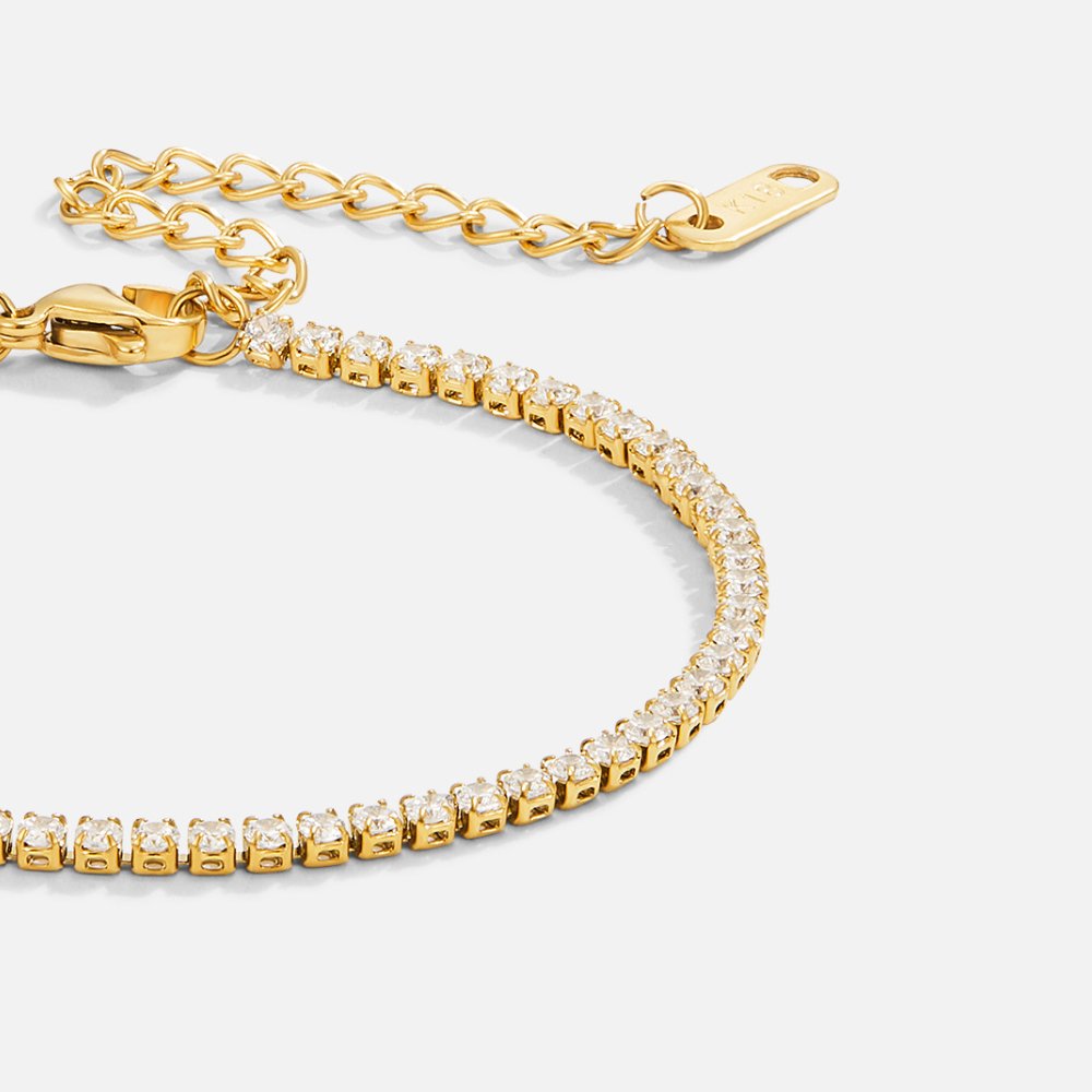 Elegante gouden armband met verfijnde schakels