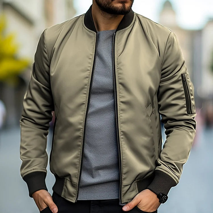 Bomberjack Heren Klassiek Regular Fit Comfortabele Pasvorm
