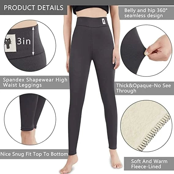 Dames Legging met Fleecevoering en Hoge Taille