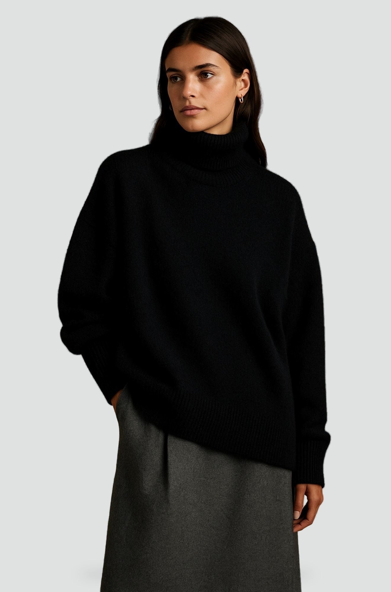 Dames Sweater van Kasjmier met Luxe Zachte Stof en Elegante Pasvorm