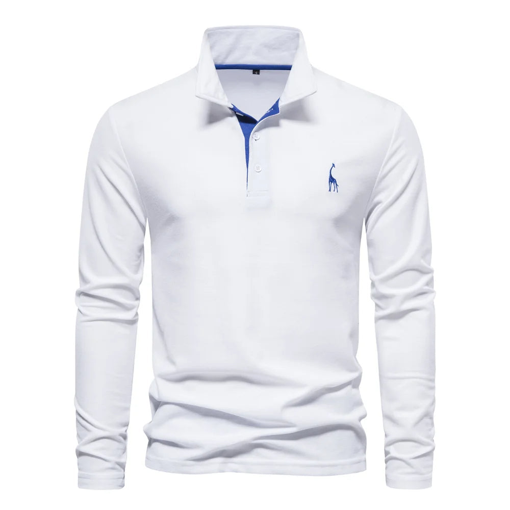 Polo Shirt Heren Knoop Hals Casual