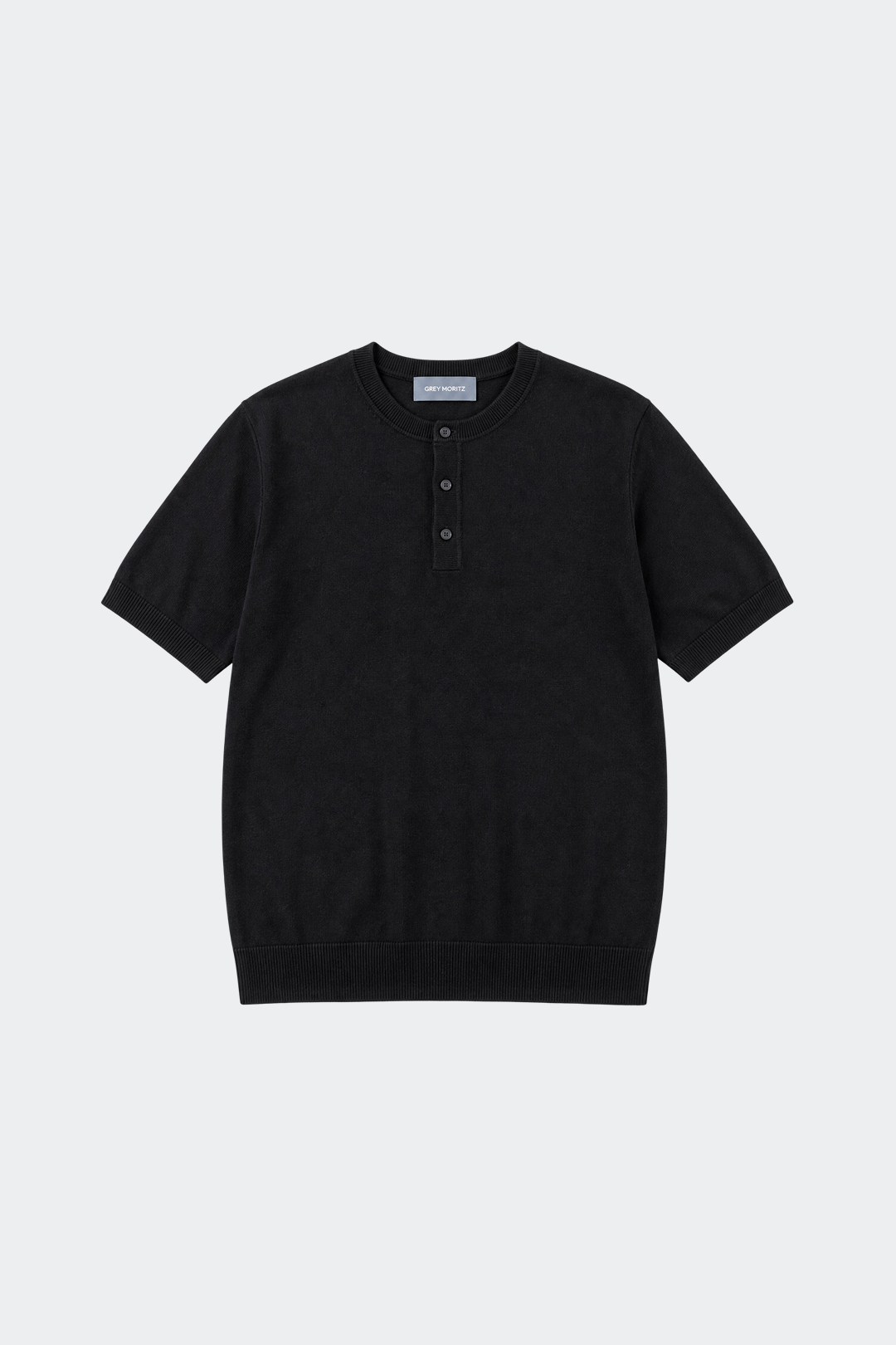Henley T-shirt Korte Mouwen Heren Casual
