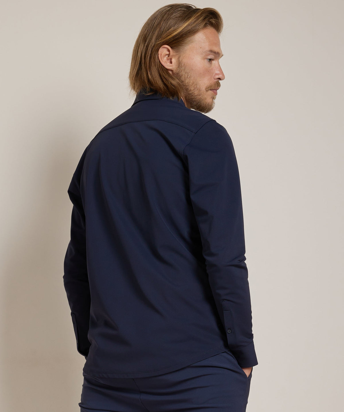 Heren Smart Casual Stretch Overhemd