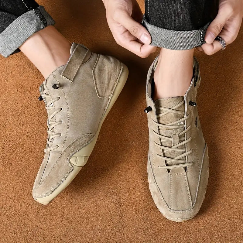 Heren Sneakers met Hoge Schacht en Vetersluiting