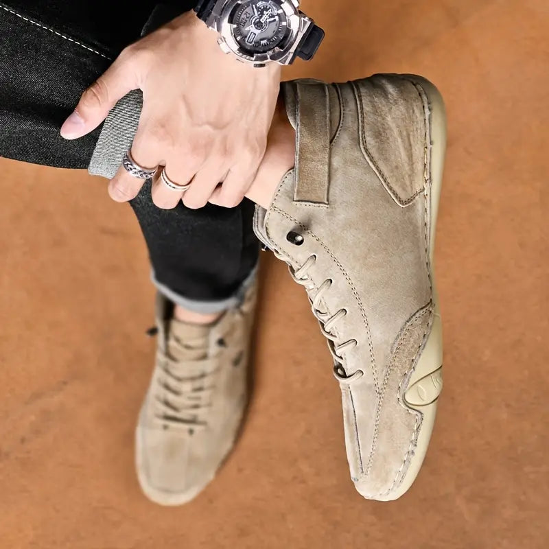 Heren Sneakers met Hoge Schacht en Vetersluiting