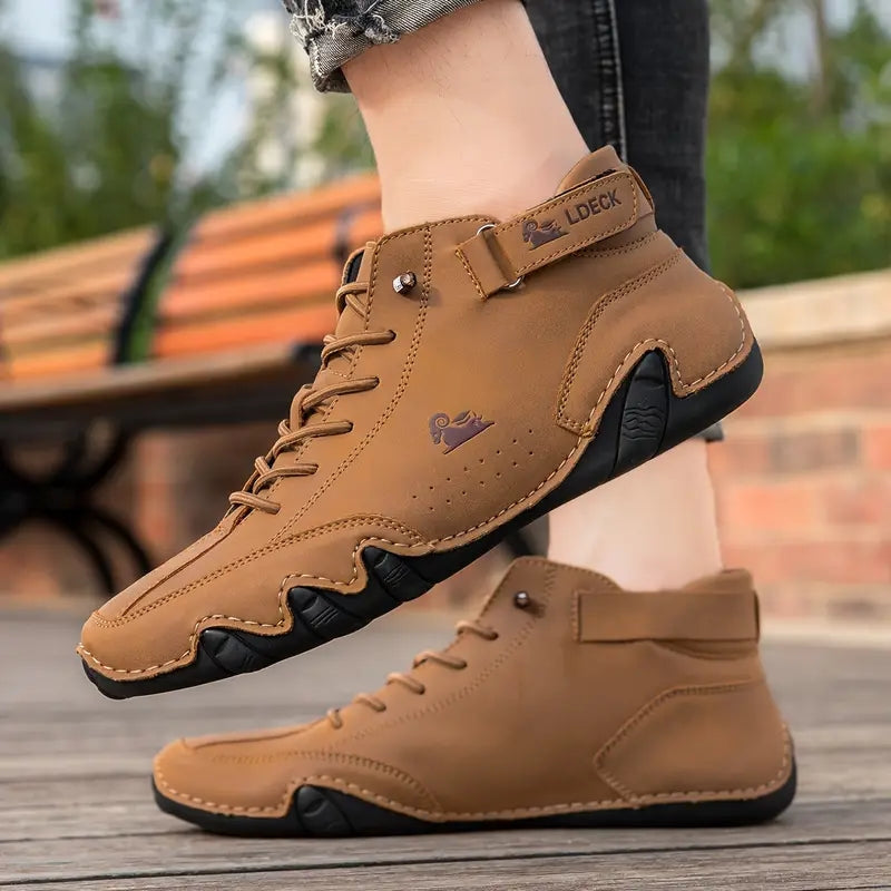 Heren Sneakers met Hoge Schacht en Vetersluiting
