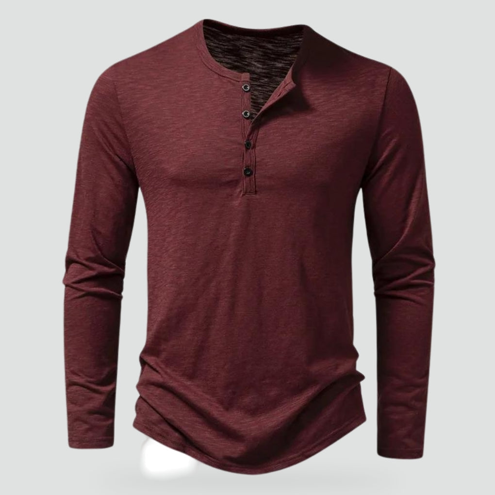 Heren T-shirt Casablanca met Lange Mouwen en Zacht Katoen