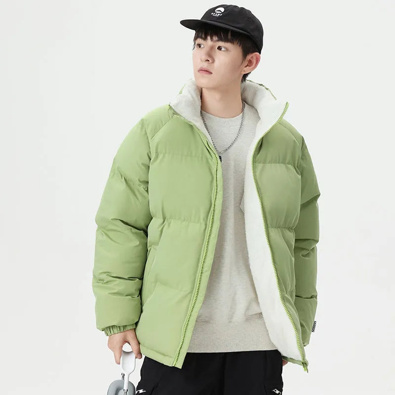 Heren Winterjas met Fleecevoering en Waterdicht Materiaal voor Jacket