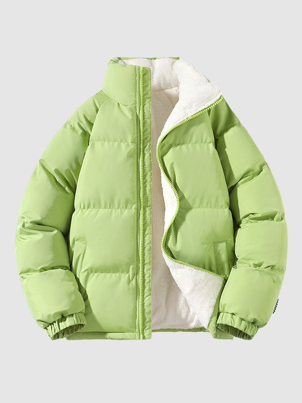 Heren Winterjas met Fleecevoering en Waterdicht Materiaal voor Jacket