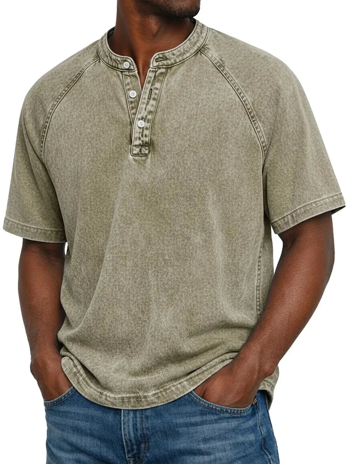 Herenshirt Met Knopen Korte Mouwen Casual