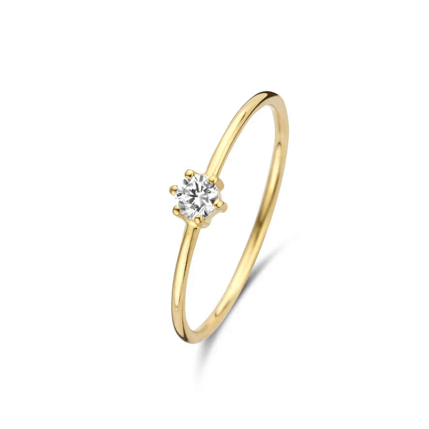 Elegante ring van wit goud met verfijnde details