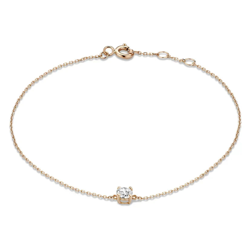 Elegante witgouden armband met verfijnde details