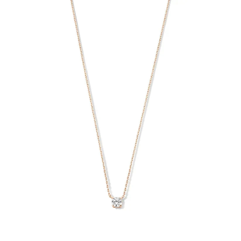 Elegante gouden hanger met moissaniet