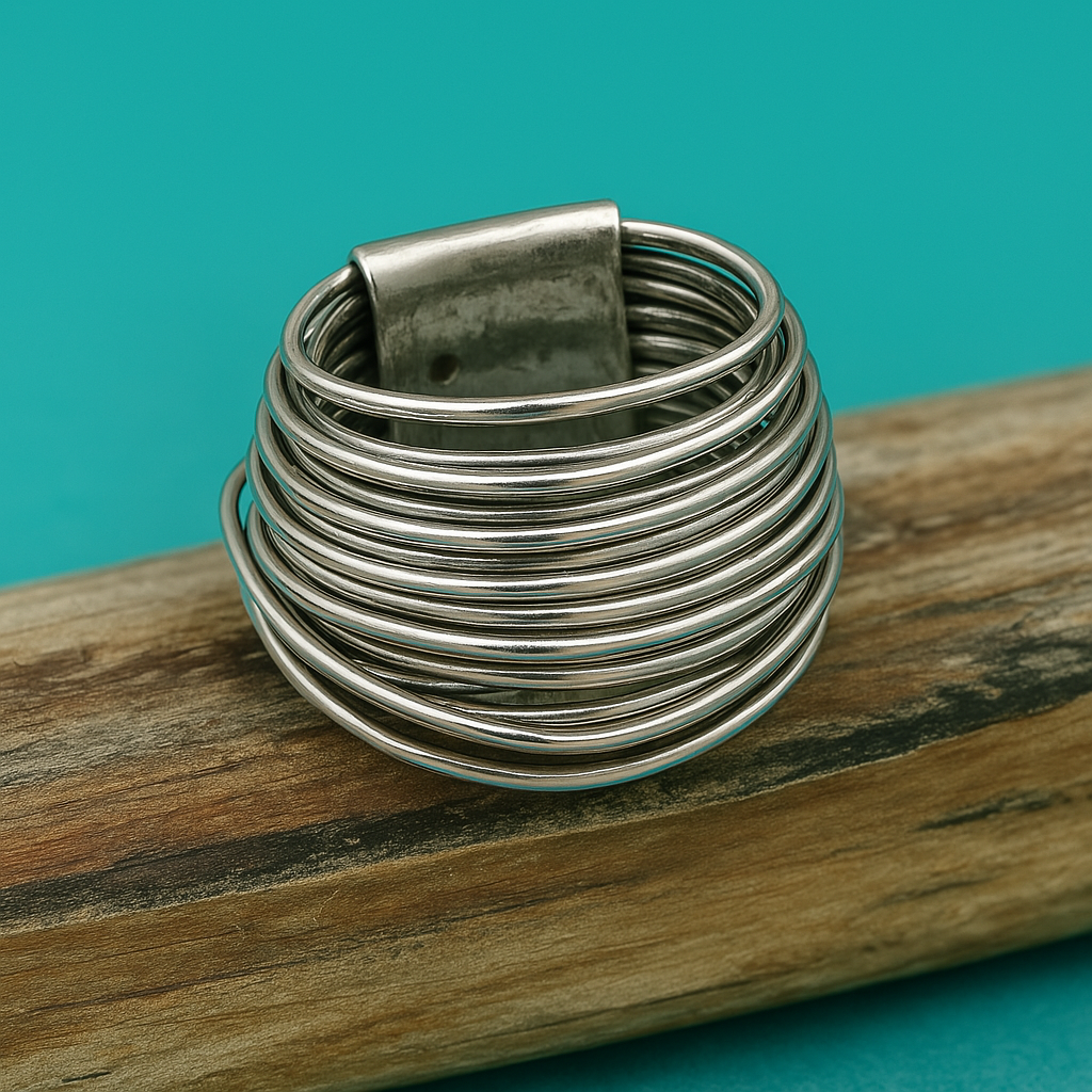 Verfijnde zilveren ring met een elegant ontwerp