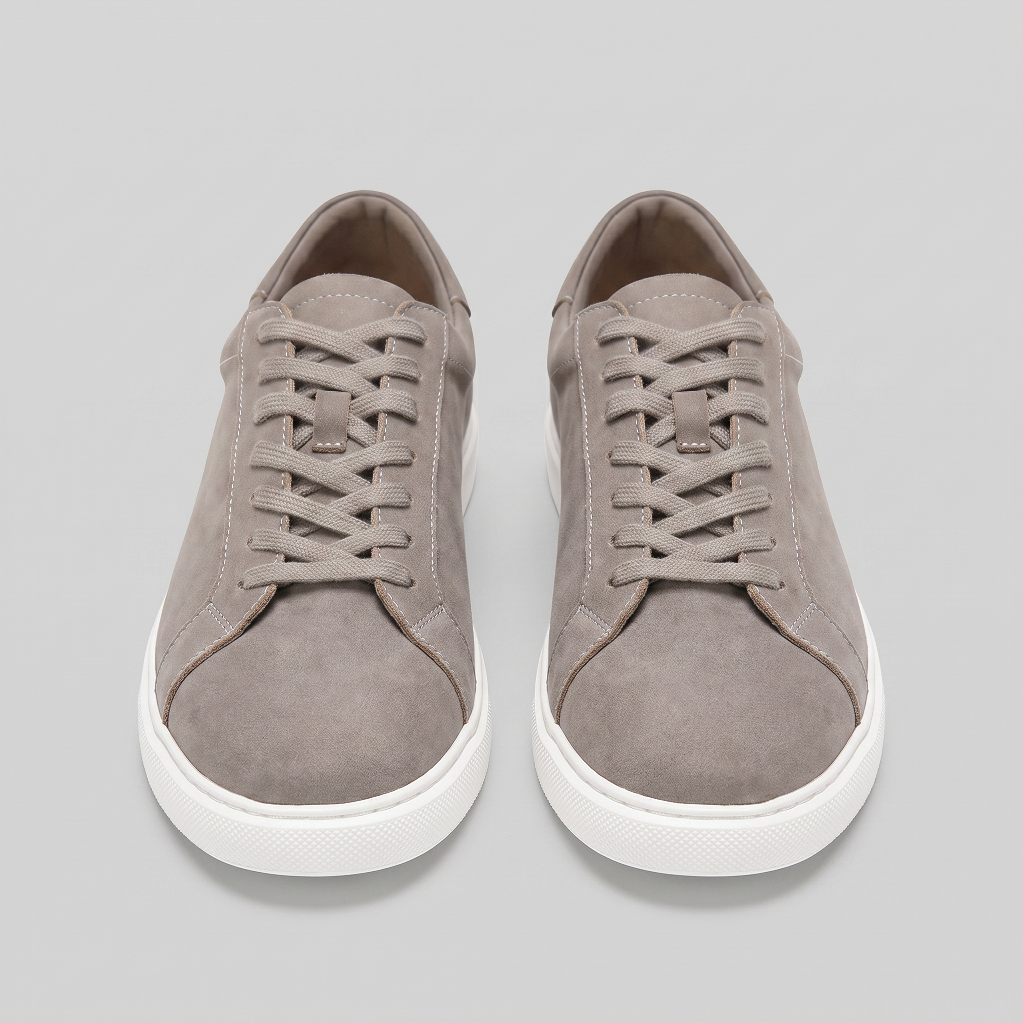 Lage Sneakers Heren Suede Grijs Casual