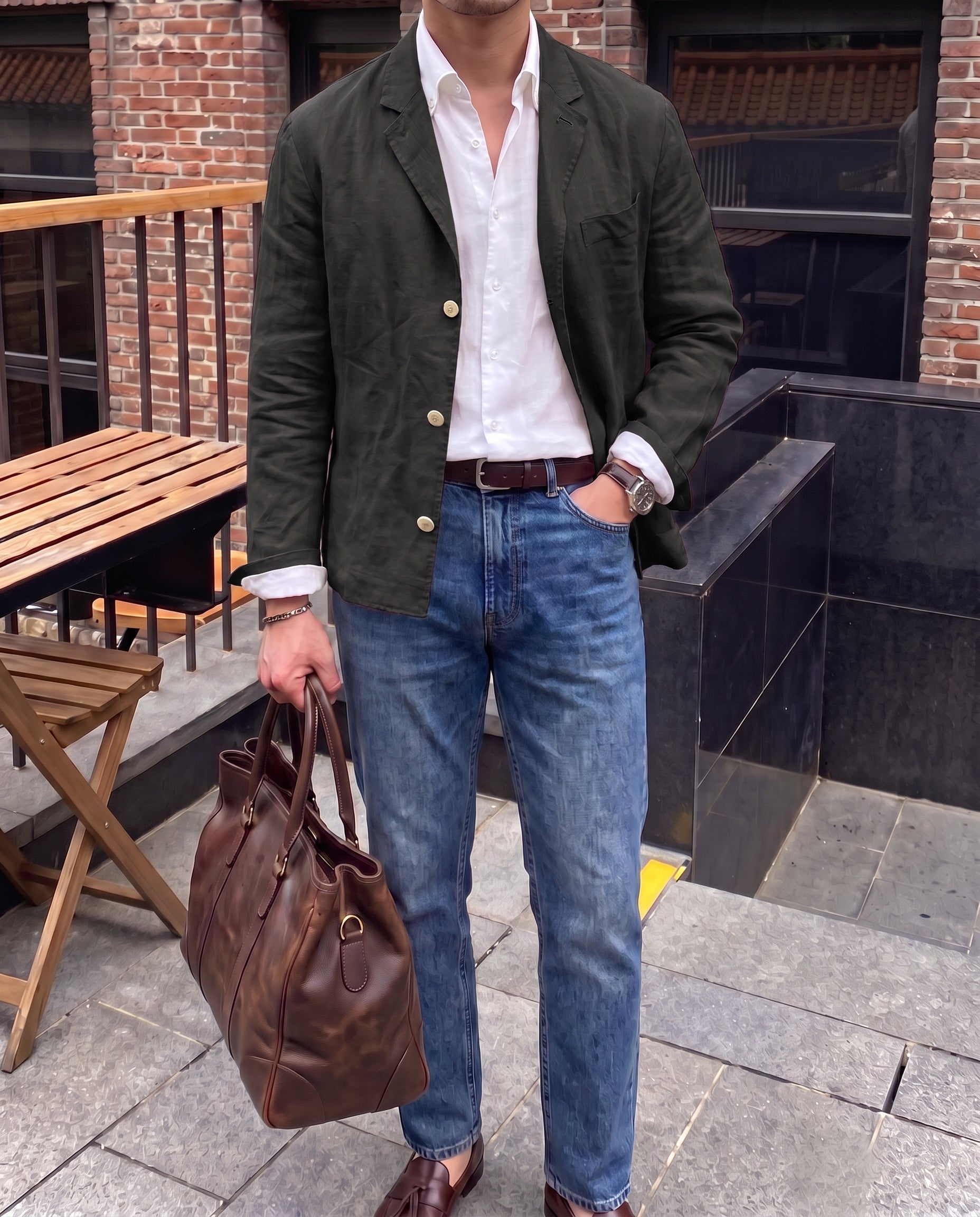 Linnen Blazer voor Heren met Lichtgewicht en Comfort