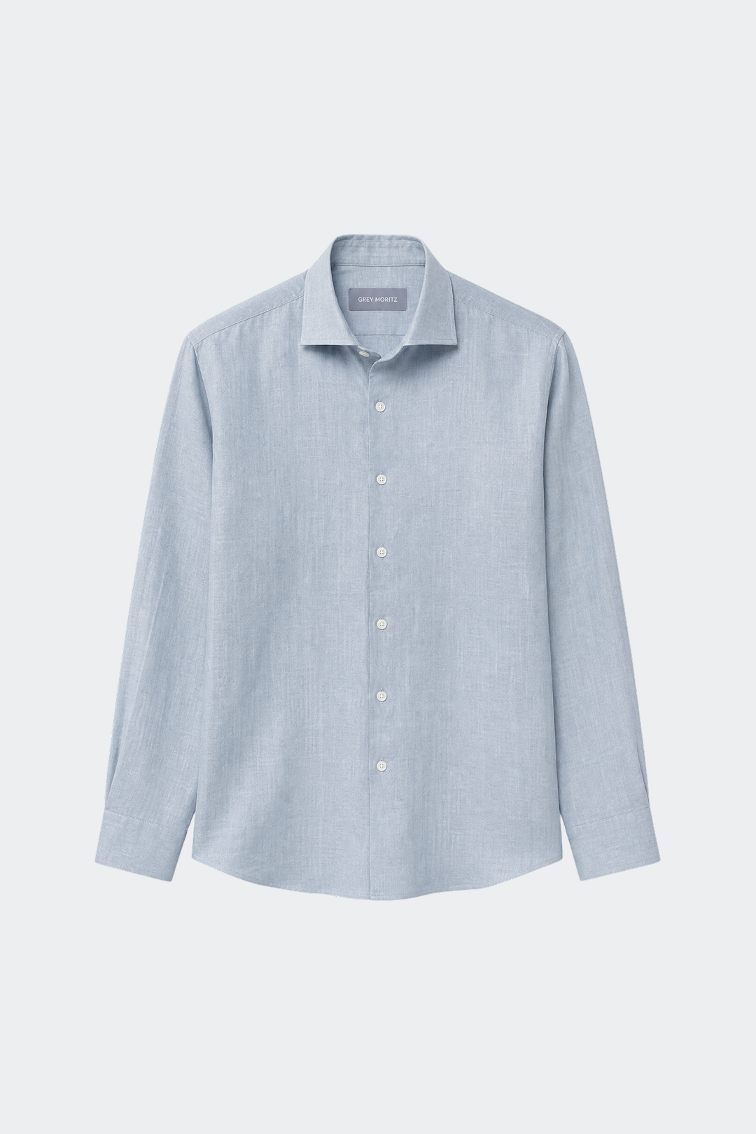 Linnen Overhemd Heren Relaxed Fit Spread Collar