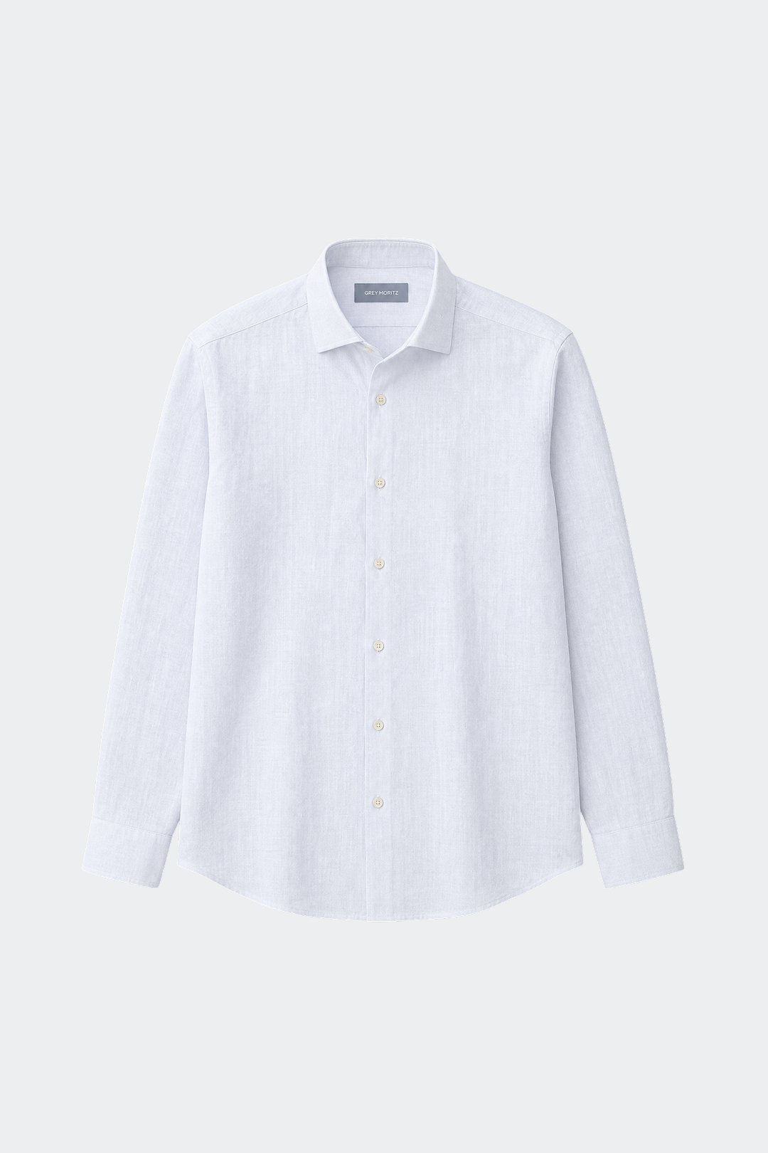 Linnen Overhemd Heren Relaxed Fit Spread Collar