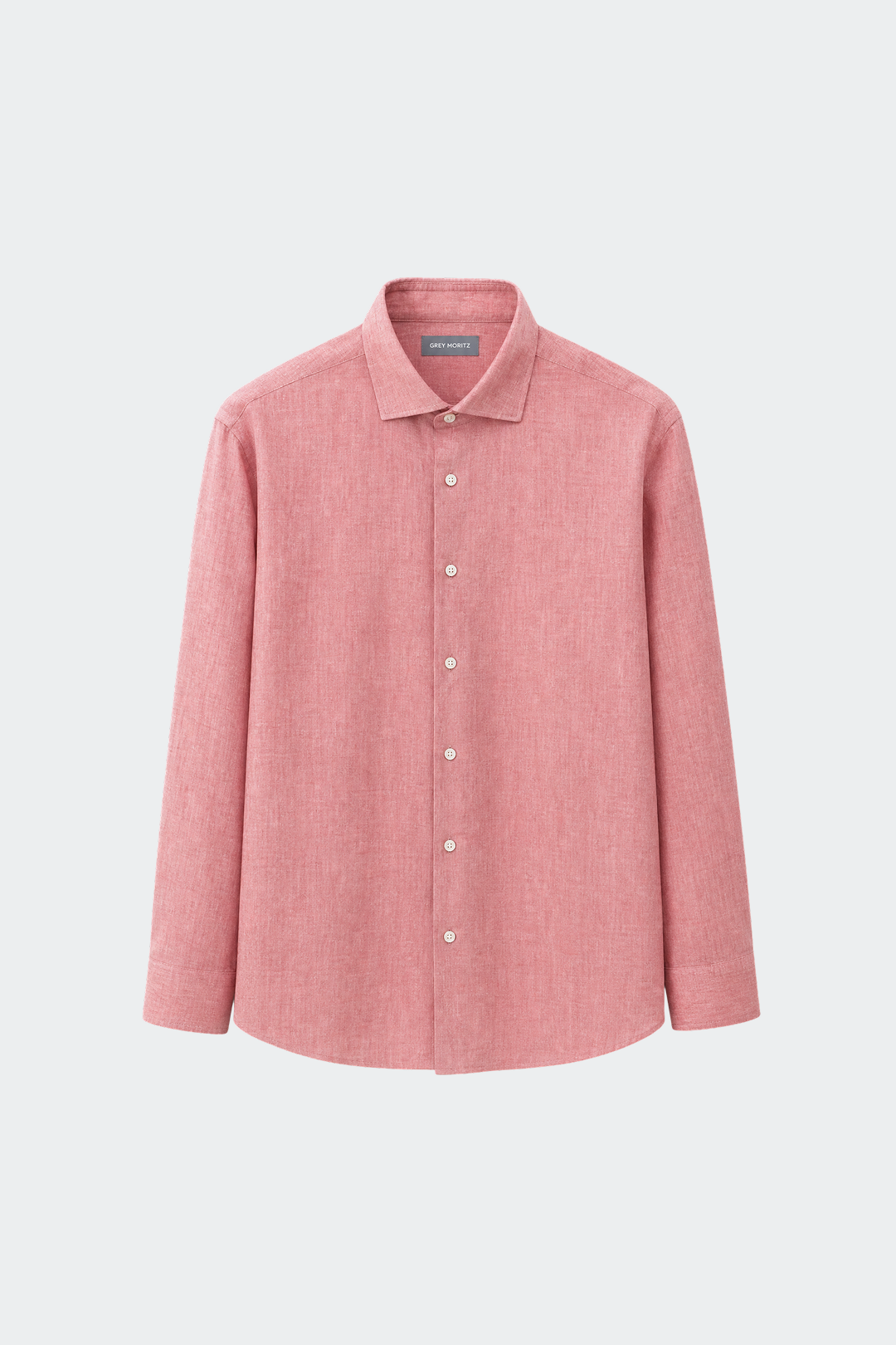 Linnen Overhemd Heren Relaxed Fit Spread Collar