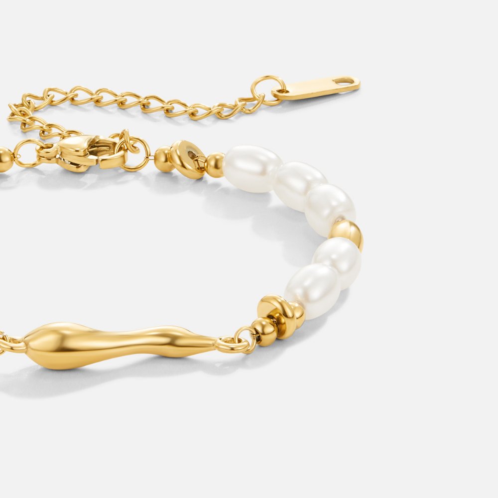 Zachte zoetwaterparel armband