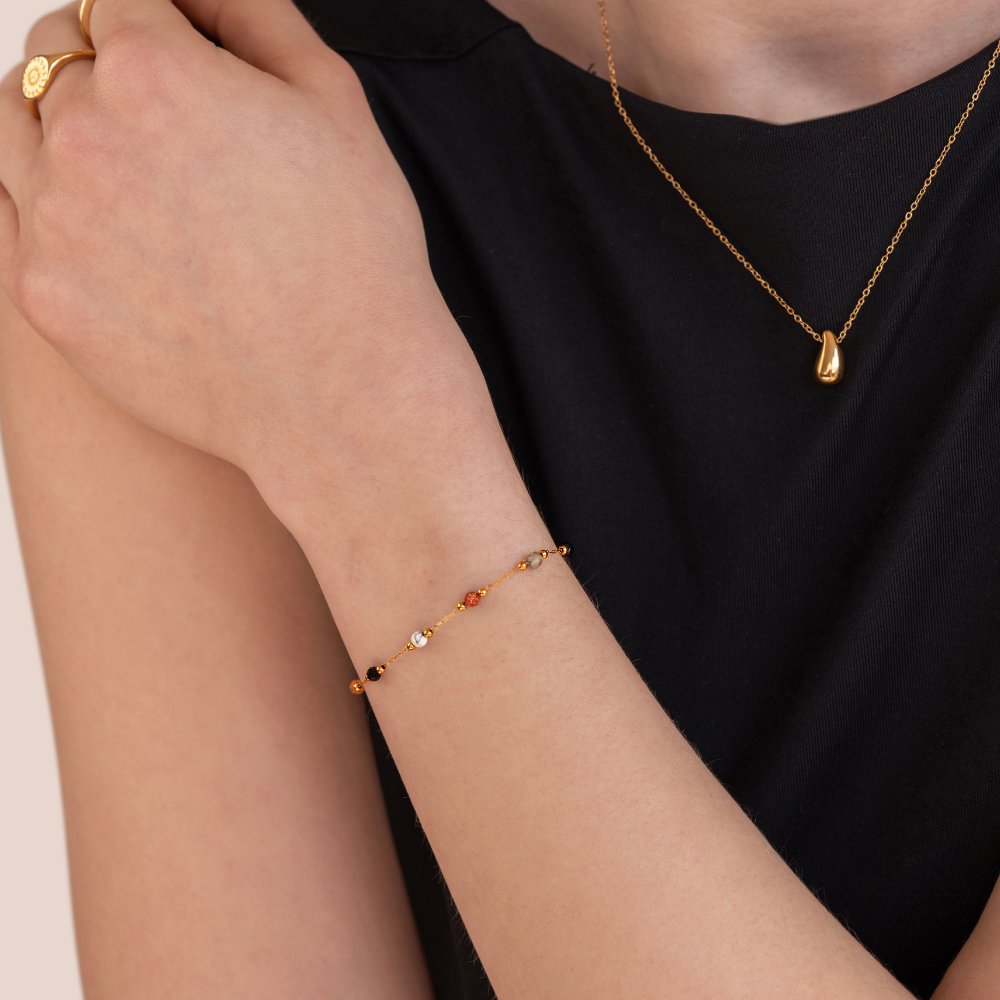 Elegante zilveren steinarmband met verfijnde details