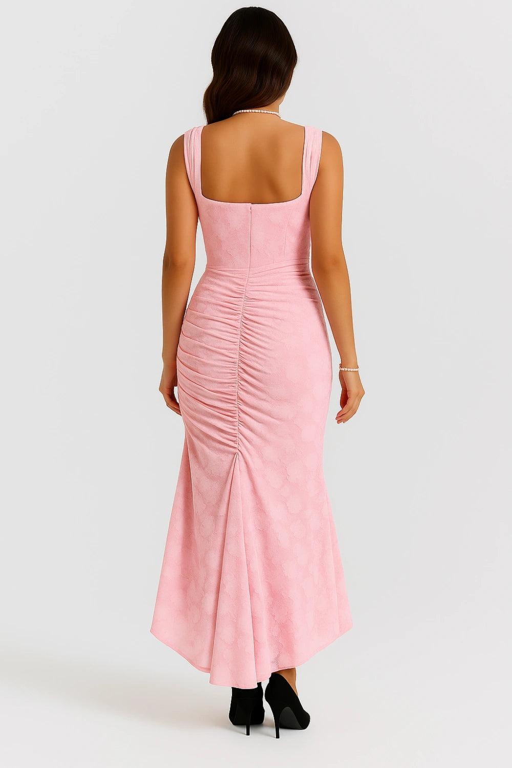 Maxi Jurk Dames Ronde Hals Lange Mouwen Casual