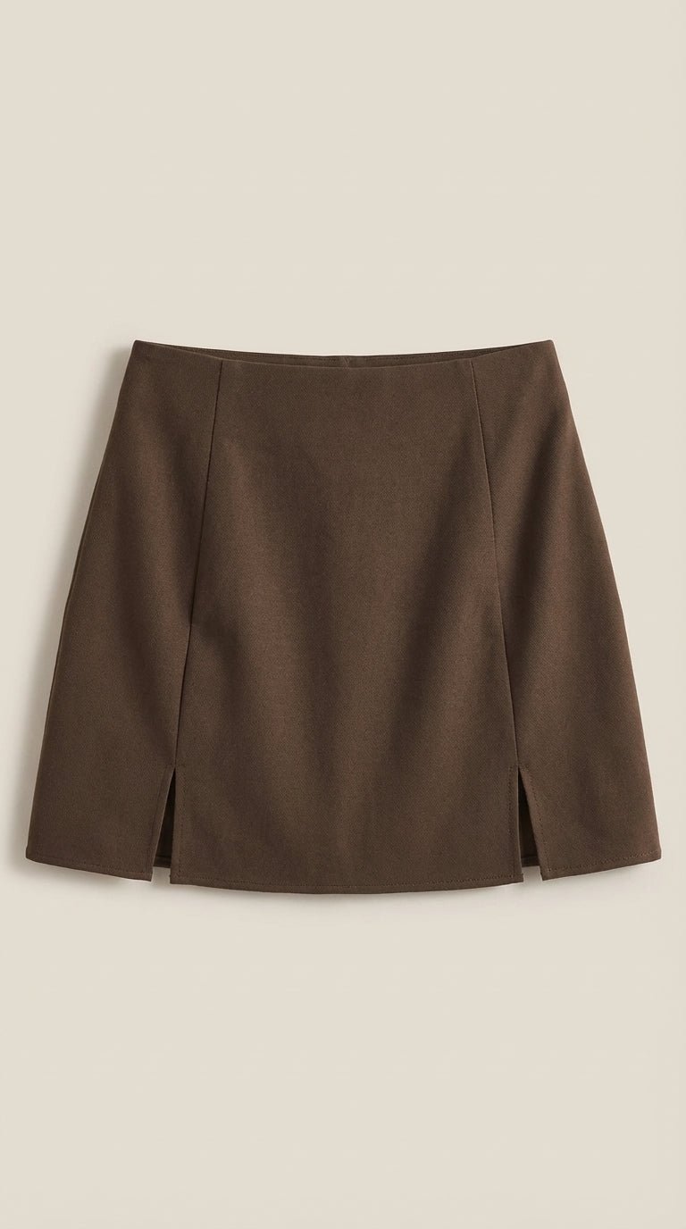 Minirock Dames High Waist Zijspleet Zomer Casual