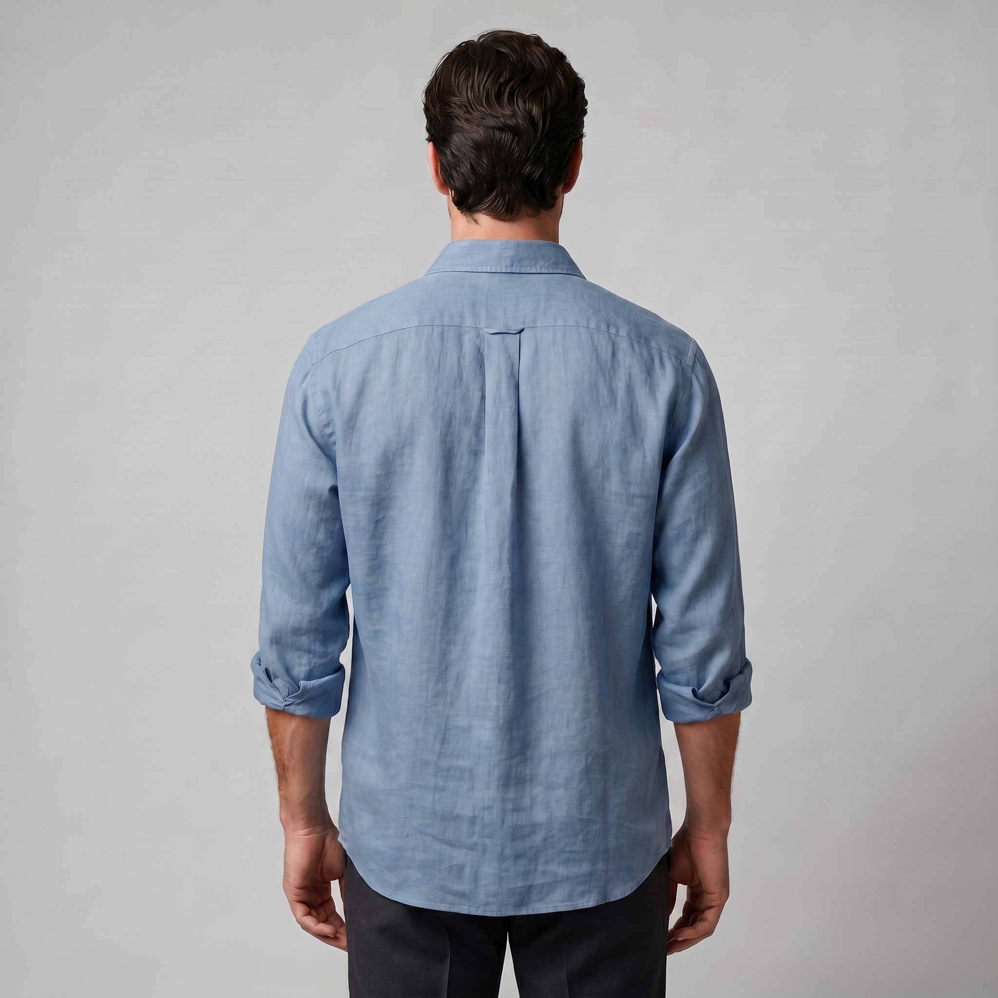 Overhemd Heren Oversized Lange Mouwen Casual