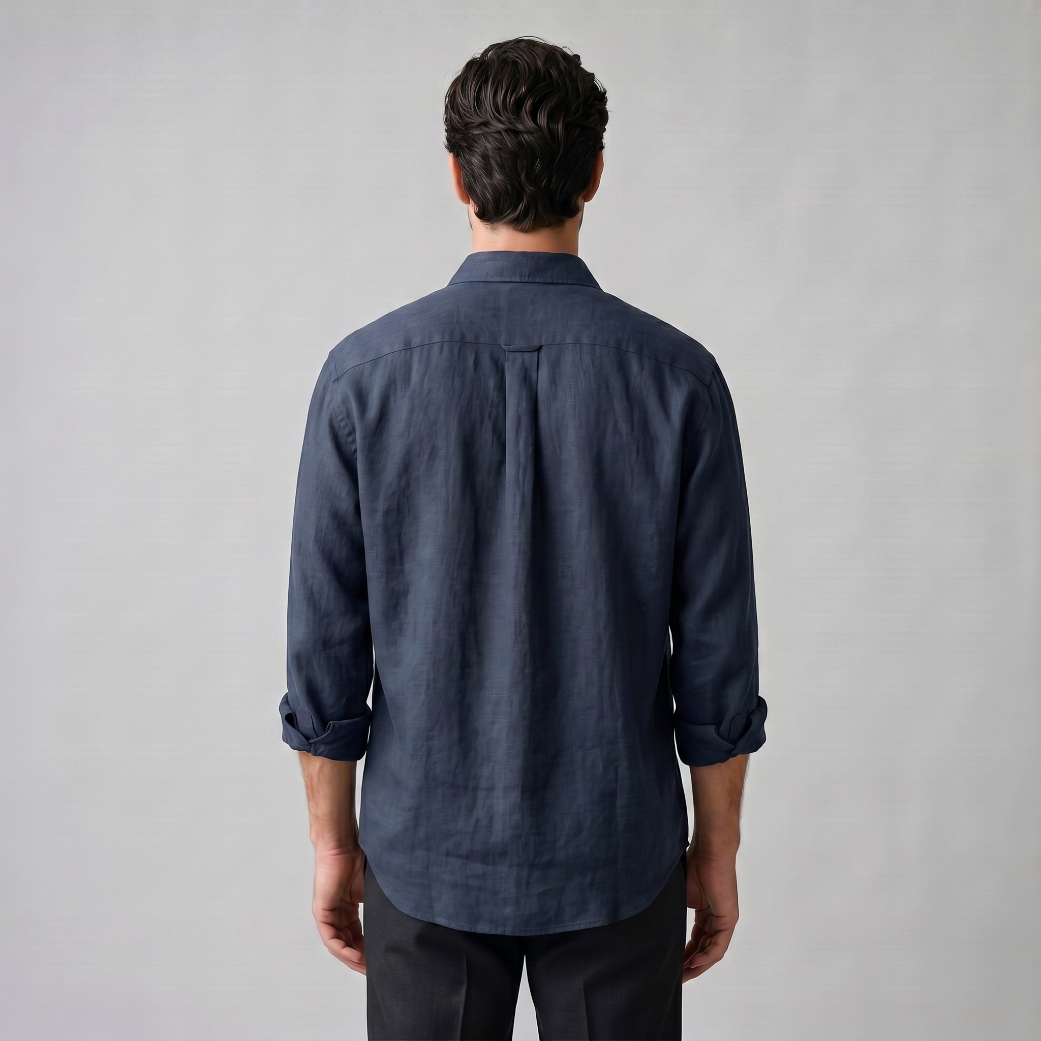 Overhemd Heren Oversized Lange Mouwen Casual