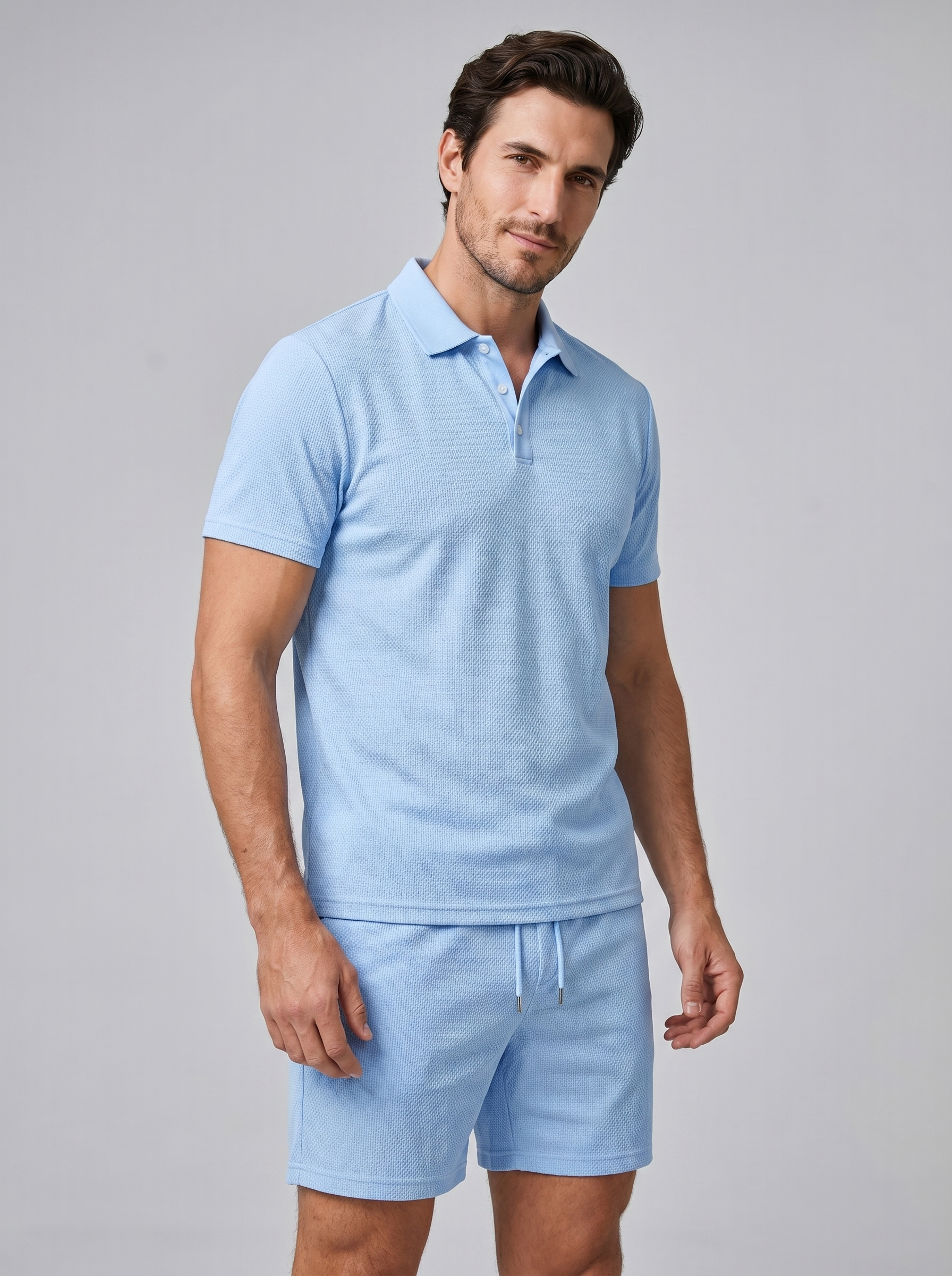 Polo En Shorts Set Heren Zomer Casual