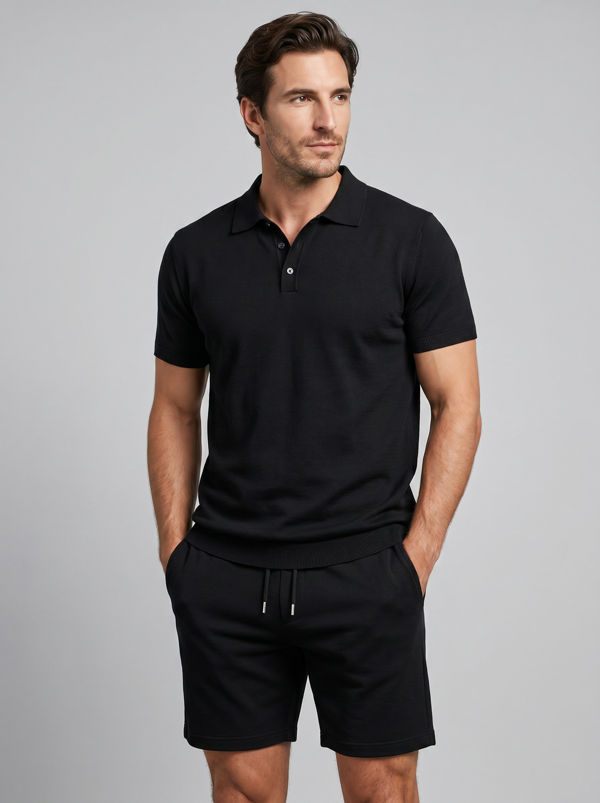 Polo En Shorts Set Heren Zomer Casual