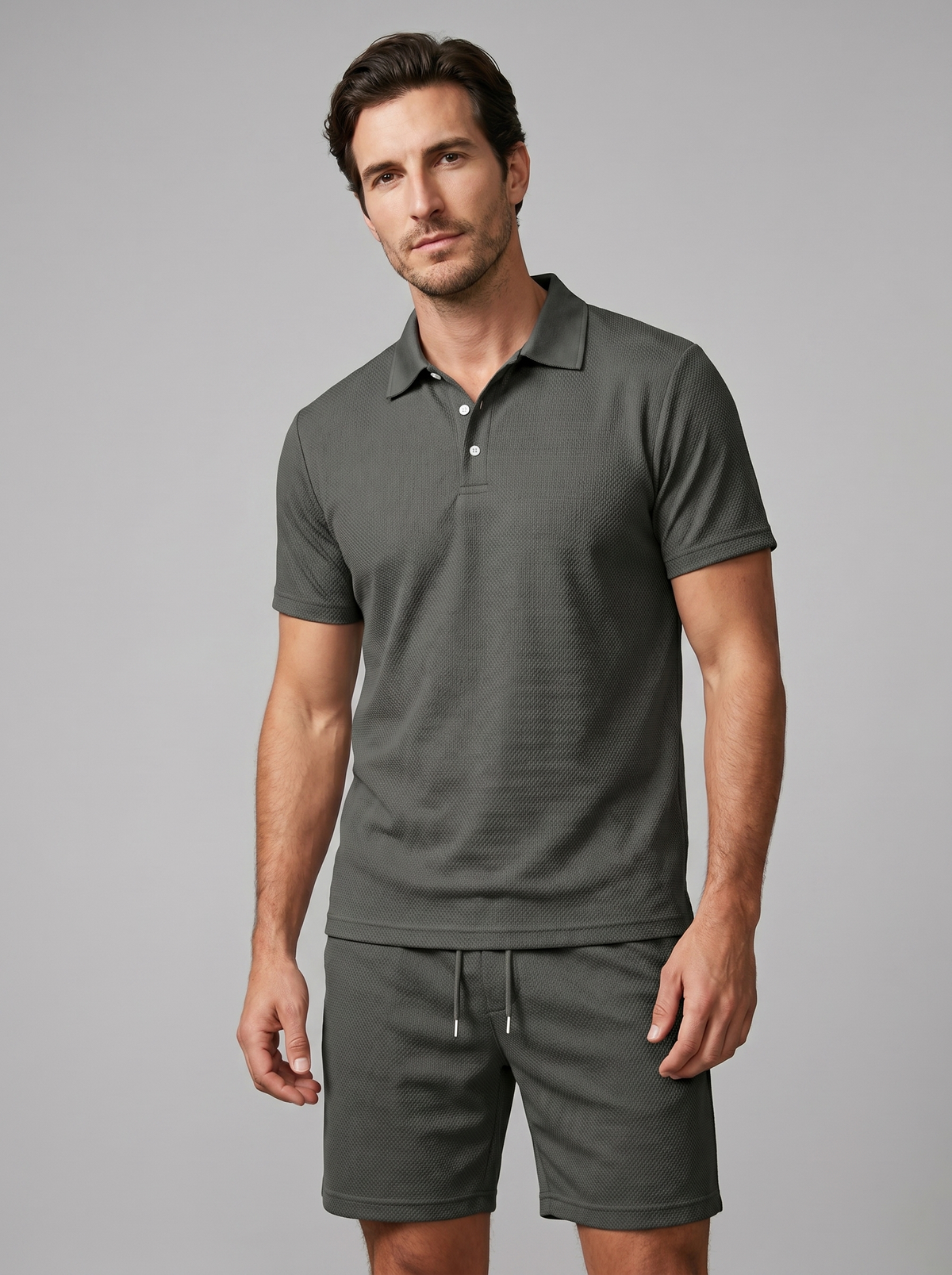 Polo En Shorts Set Heren Zomer Casual